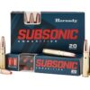 Hornady Subsonic Ammunition 300 AAC Blackout 190 Grain Sub-X FTX Box of 20